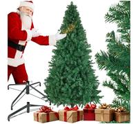 tectake® Albero di Natale Realistico, Albero di Natale Artificiale, Rami Flessibili, Facile Montaggio, Albero Natale Supporto Stabile in Acciaio, Addobbi Natalizi per Casa -Verde, 230 cm / 1346 punte