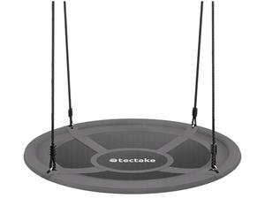 tectake® Altalena a Nido, Altezza Regolabile, Altalena Dondolo da Giardino per Bambini e per Adulti, Giochi da Giardino, Portata 120 kg - Ø 100 cm