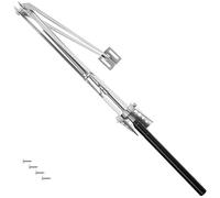 tectake® Aprifinestra Automatico per Serra 32x4,5x5 cm, Aprifinestra per Apertura e Chiusura Automatica, Comando Termico, senza Batterie, Capacità sollevamento 7kg, Altezza sollevamento 40cm - Argento