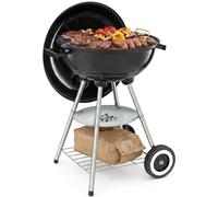tectake®, Barbecue Carbonella a sfera con coperchio, Ø 41,5 cm, griglia barbecue portatile con ruote, bbq carbonella con raccoglicenere, barbeque da esterno, Ideale per Grigliate e Arrosticini