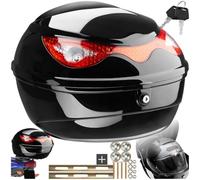 TecTake® Bauletto Moto, Top Case Scooter, Valigia Posteriore Moto, Bauletto Universale per Quad, ATV, Ciclomotori, Motocicli, Scooter, Bauletto Posteriore con Ampio Spazio Interno
