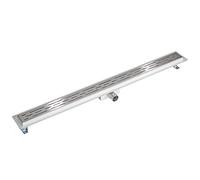 TecTake Canale di scarico doccia sistemi drenaggio a terra pavimento - disponibili in diverse misure - (100cm)