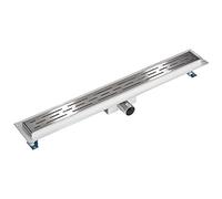 TecTake Canale di scarico doccia sistemi drenaggio a terra pavimento - disponibili in diverse misure - (70cm)