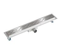 TecTake Canale di scarico doccia sistemi drenaggio a terra pavimento - disponibili in diverse misure - (60cm)