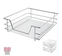 TecTake 800306 Cassetti da Cucina con ripiano telescopiche - Disponibili in Diverse Misure e Quantità - (2X per 50 cm | No. 403440)