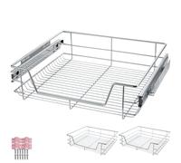 TecTake 800306 Cassetti da Cucina con ripiano telescopiche - Disponibili in Diverse Misure e Quantità - (2X per 60 cm | No. 403442)