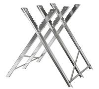 TecTake Cavalletto legna per motosega cavalletto taglio - modelli differenti - (Tipo3 (Argento) | No. 401492)