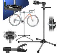 Cavalletto per Riparazioni Manutenzione Bici Regolabile Piano Appoggio Utensili