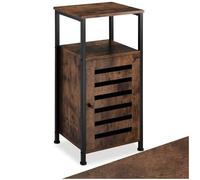 tectake 800926 Armadietto Durham, Quattro ripiani di appoggio, Montaggio semplice (industrial scuro)