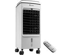 tectake® Condizionatore Portatile, Umidificatore Ambiente, Ventilatore, Raffrescatore d'Aria, Serbatoio Acqua con Indicatore, Pannello di Controllo Touch, Tre Livelli di Velocità - Bianco