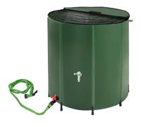 TecTake® Contenitore per Acqua Piovana, Serbatoio Cisterna Recupero Acqua Piovana, Pieghevole, Antidebordante, Inossidabile, con Griglia di Protezione, Serbatoio Acqua Richiudibile - 500 L