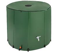 TecTake® Contenitore per Acqua Piovana, Serbatoio Cisterna Recupero Acqua Piovana, Pieghevole, Antidebordante, Inossidabile, con Griglia di Protezione, Serbatoio Acqua Richiudibile - 750 L