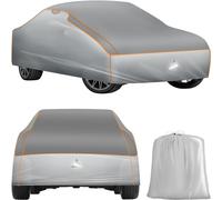 tectake® Copriauto Antigrandine Impermeabile, Traspirante per Auto, Protezione Ottimale da Pioggia e Grandine, Strato in Gommapiuma 4 mm, Orlo Elastico a Cucitura Doppia - L (483 x 178 x 120 cm)