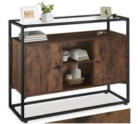 tectake Credenza Oldham 100 x 38 x Marrone Scuro Industriale Industriale