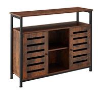 tectake Credenza Warrington, 2 ripiani e 3 scomparti, 2 porte magnetiche e 3 mensole regolabili