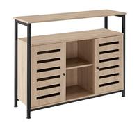 tectake Credenza Warrington, 2 ripiani e 3 scomparti, 2 porte magnetiche e 3 mensole regolabili