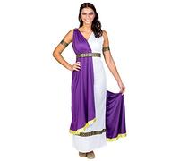 TecTake dressforfun Costume da Donna - Dea dell’Olimpo Minerva | Meraviglioso Abito Lungo con Drappo Applicato e audace Scollatura | Cintura (XXL | No. 300463)