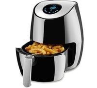 tectake® Friggitrice ad Aria Calda 3.6 l, Robot Cucina, 2.6 Litri/1350W, Display, Touchscreen LED, Cassetto Removibile Cestello, Temperatura e Tempo Regolabili, Libro Ricette Friggitrice ad Aria