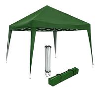 tectake® Gazebo da Giardino Regolabile, Padiglione Esterno Resistente Con Telaio in Acciaio, Impermeabile, Resistente ai Raggi UV, 300 x 300 x 255 cm - Verde