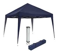 tectake® Gazebo da Giardino Regolabile, Padiglione Gazebo Esterno Resistente con Telaio in Acciaio, Gazebo da Esterno, Gazebo Impermeabile, Resistente ai Raggi UV, 300 x 300 x 255 cm - Blu