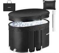 tectake® Ice Bath Tub Bagno di Ghiaccio Wim Hof Espoo, Piscina da esterno per ghiaccio Pieghevole, Isolamento Triplo, Vasca Ghiaccio, Per Crioterapia e Recupero Sportivo - 105 x 70 x 65 cm