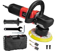 tectake® Lucidatrice Professionale, Lucidatore Auto, Levigatrice Rotorbitale, 710 Watt, 2500-6300 giri/min, con Accessori, GS-Certificato, Dischi in Panno - 5 Pezzi