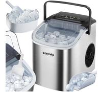 tectake® Macchina per il Ghiaccio con Serbatoio da 1,2 litri 2 Dimensioni di