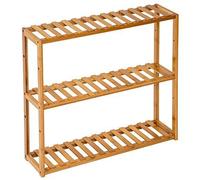 tectake® Mobiletto Bagno Salvaspazio 60x15x54,5 cm, Scaffale Organizer Bagno con 3 Ripiani, Scaffale Salvaspazio in Bambu per Bagnoschiuma, Trucchi, Asciugamani o Piante, Ideale per Casa o Ufficio