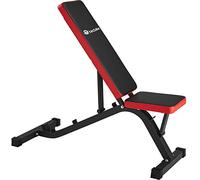 TecTake Regolabile Panca multiangolare Allenamento Panca Piana | appoggio Schiena e Sedile Regolabile | (lungh. x largh. x H) 116x51x122 cm