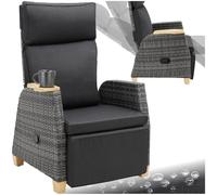 tectake® Poltrona Giardino in Rattan,