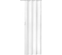 tectake® Porta a Soffietto PVC, Divisorio per Ambienti, Impermeabile, Facile da Pulire, Con Chiusura Magnetica, 80 x 203 cm - Bianco