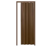 TecTake® Porta a Soffietto PVC, Divisorio per Ambienti, Impermeabile, Porta Interna Soffietto con Chiusura Magnetica, Facile da Pulire, 80 x 203 cm - Teak