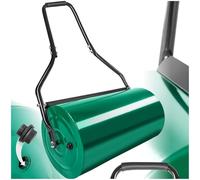 tectake® Rullo Giardino 60 cm in Metallo, Capacità 50 l, Ø 31 cm, Peso Max. 60 Kg, Attrezzo per Prato e Aiuola, Compressore Giardino, Facile da Riempire con Sabbia o Acqua