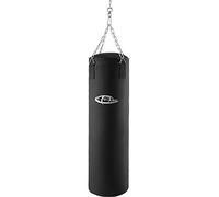 tectake® Sacco da Boxe, Peso 25 kg, Sacco da Boxe con Sospensione a Catena su 4 Punti con Moschettone, Sacca Adulti Ideale Allenamento a Casa, Pugilato, MMA, Muay Thai, Kickboxing, Fitness - Nero