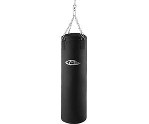 tectake® Sacco da Boxe, Peso 25 kg, Sacco da Boxe con Sospensione a Catena su 4 Punti con Moschettone, Sacca Adulti Ideale Allenamento a Casa, Pugilato, MMA, Muay Thai, Kickboxing, Fitness - Nero