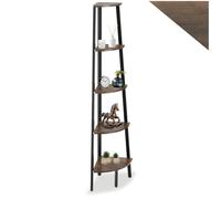 Scaffali angolo Portland stile industriale 5 ripiani libreria alta legno metallo