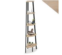 Scaffali angolo Portland stile industriale 5 ripiani libreria alta legno metallo