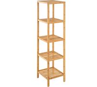 TecTake Scaffale in legno espositore l 5 Ripiani | 33 X 33 X 141 Cm | No. 401646