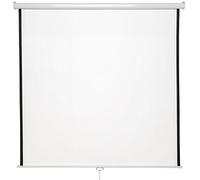 TecTake® Schermo per Proiezione, Home Cinema, Telo per Videoproiettore, Schermo Proiettore Treppiede, HDTV, Doppio Strato, 360 g/m², Angolo Visione 125°, Contrasto Elevato - 178x178cm, 99"