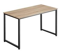 TecTake® Scrivania Moderna, Scrivania Regolabile In Altezza, Design Industriale, Scrivania In Legno, Struttura In Acciaio, Tavolo da Studio, Scrivania Ufficio - 140x59x76,5 cm, Industriale Chiaro