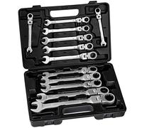 SET CHIAVI CRICCHETTO COMBINATE SERIE KIT 12 PZ REVERSIBILI CHIAVE LABORATORIO n