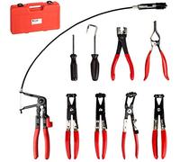 TecTake Set di pinze serrafascette per fascette e morsetti incl. valigetta
