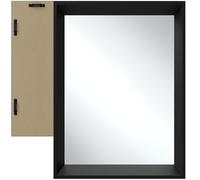 TecTake® Specchio da Parete Rettangolare, Design Minimalista, Cornice in Plastica, Riflesso senza Distorsioni, Montaggio a Parete, per Soggiorno, Camera Da Letto, Bagno - 50 x 70 cm