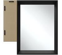 TecTake® Specchio da Parete Rettangolare, Design Minimalista, Cornice in Plastica, Riflesso senza Distorsioni, Montaggio a Parete, per Soggiorno, Camera Da Letto, Bagno - 40 x 60 cm