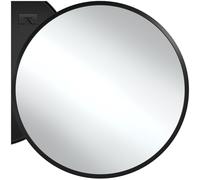 tectake® Specchio da Parete Rotondo, Design Minimalista, Cornice in Alluminio Anodizzato, Superficie senza Distorsioni, Montaggio Semplice, Specchio Moderno, Bagno, Soggiorno, Camera da Letto - Ø 80cm