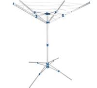 tectake® Stendino a Ombrello 102x102x160cm, Stendino Verticale, Stendibiancheria 4 Bracci, Stendibianchera Regolabile in Altezza, Stendipanni Salvaspazio in Alluminio, Ideale Bucato, Lenzuola - Grigio
