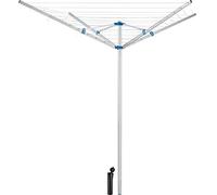 tectake® Stendino a Ombrello 150x150x196cm, Stendino Verticale, Stendibiancheria 4 Bracci, Stendibianchera Regolabile in Altezza, Stendipanni Salvaspazio in Alluminio, Ideale Bucato, Lenzuola - Grigio