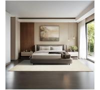 TecTake® Tappeto Salotto, Tappeto Pelo Corto, Tappeti Salotto Design Elegante, Tappetino morbido, Lavabile in Lavatrice, Ideale per Sala da Pranzo, Camera, Studio, Soggiorno - Beige - 200 x 290 cm