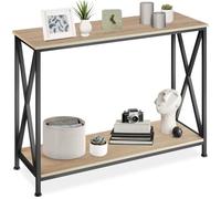 Tavolo Console con Sbarre Laterali in Diagonale dall’estetica Industriale Ruvida