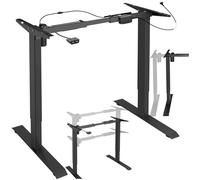 Telaio per Scrivania Regolazione Elettrica Robusto Potenti Motori Allarme Acero